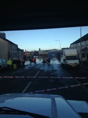 Road closed in Carlisle due to flooding