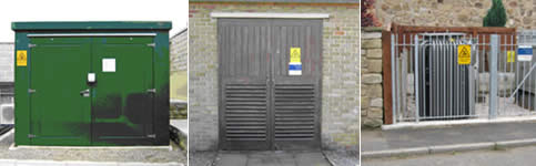11,000 V distribution substations 